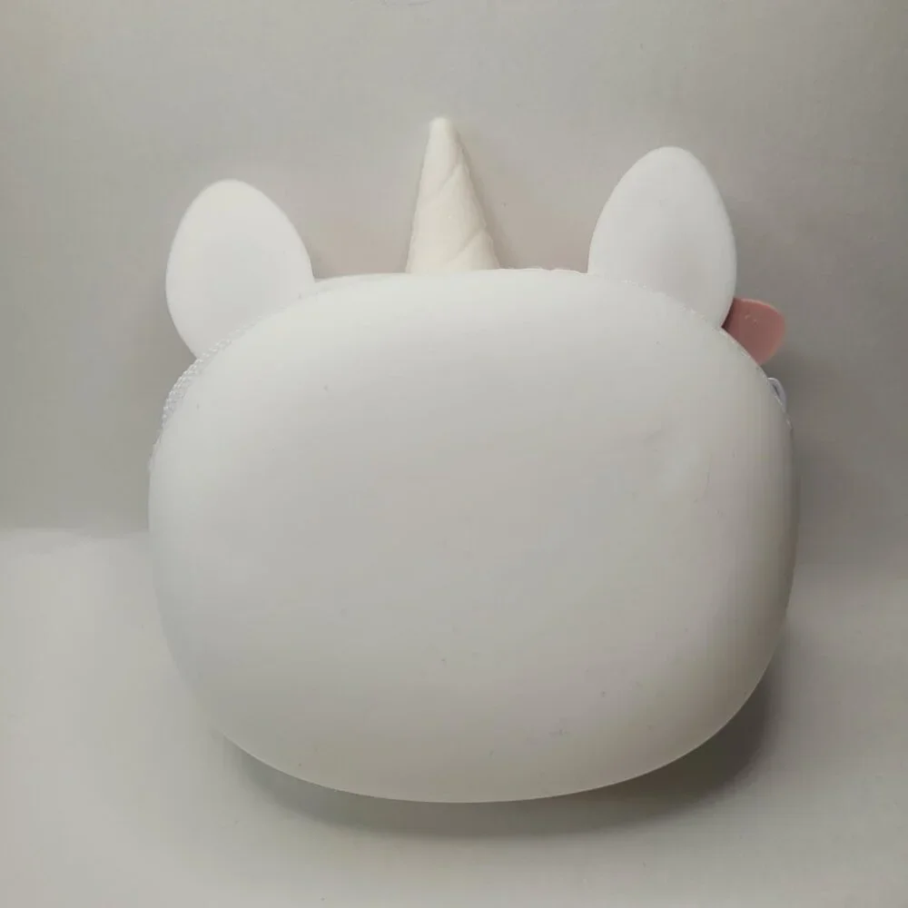 Claire's Unicorn Butterfly Crown Silicone Coin Purse White Jelly Wallet